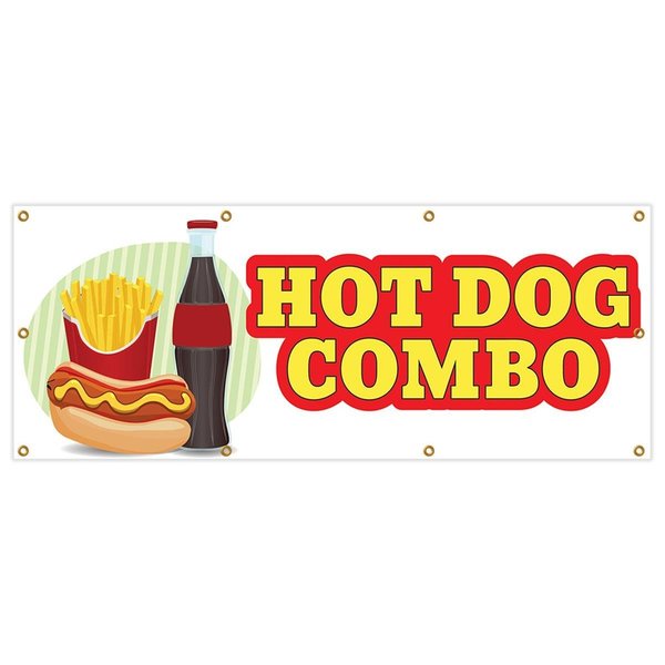 Amistad 36 x 96 in. Banner Sign - Hot Dog Combo AM2160205